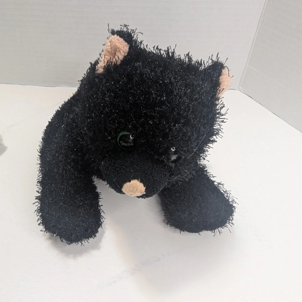 Webkinz Lot of 2: Spotted Frog (HM142) & Black Cat (HM135) Retired Plush No Code